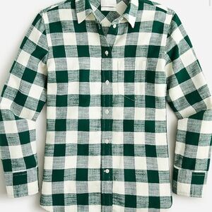 J Crew Classic Buffalo Plaid Flannel Shirt